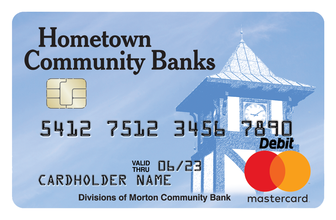 Hometown Community Bank's Master Card Debit Card